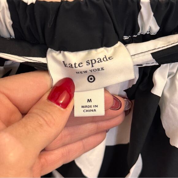 Kate Spade Black and White Floral Midi Skirt - Picture 3 of 3